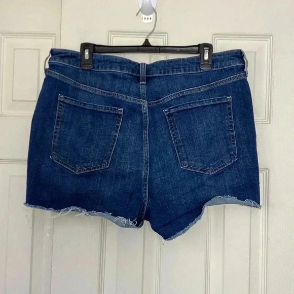 Old Navy OG Straight Women's Denim High Rise Shorts medium Wash  Size 16 - Picture 4 of 6